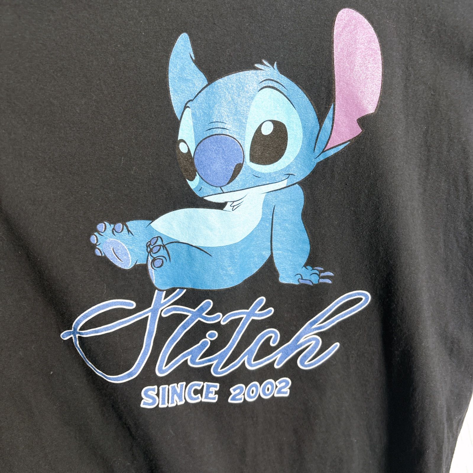入手困難】00s Disney Vintage stitch スティッチ ブラック 半袖T 