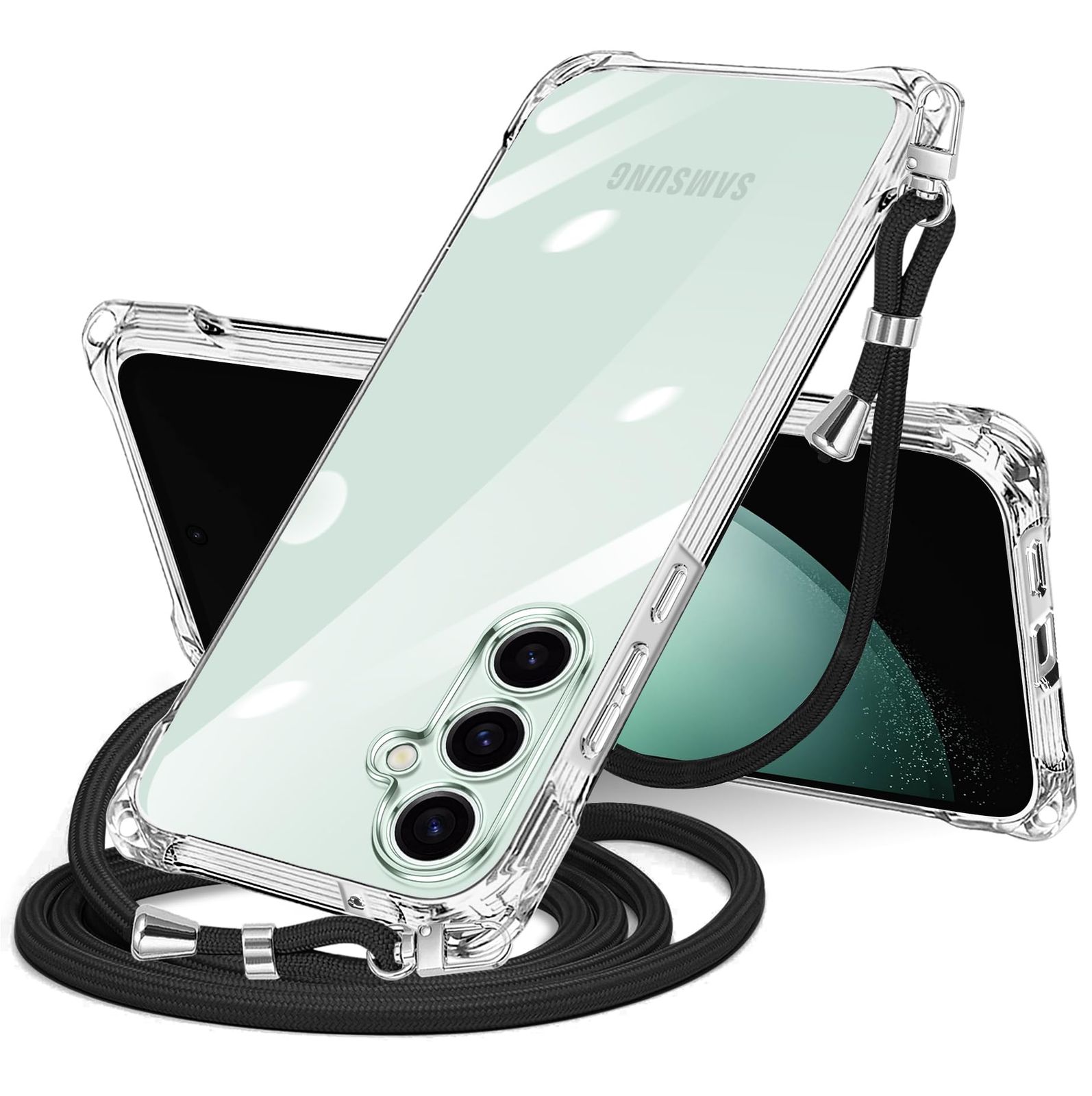 新品 Galaxy S23 FE 用 ケース クリア ショルダー SCG24 スマホケース