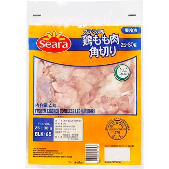 Vandro ブラジル産鶏もも肉角切り 25-30g 2kg ×6 袋