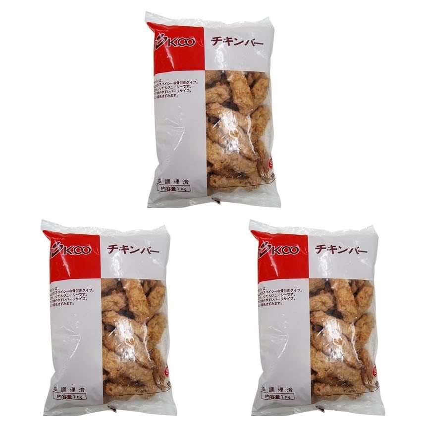 ヨコオフーズ チキンバーCH 1KG×3パック (まとめ買い)