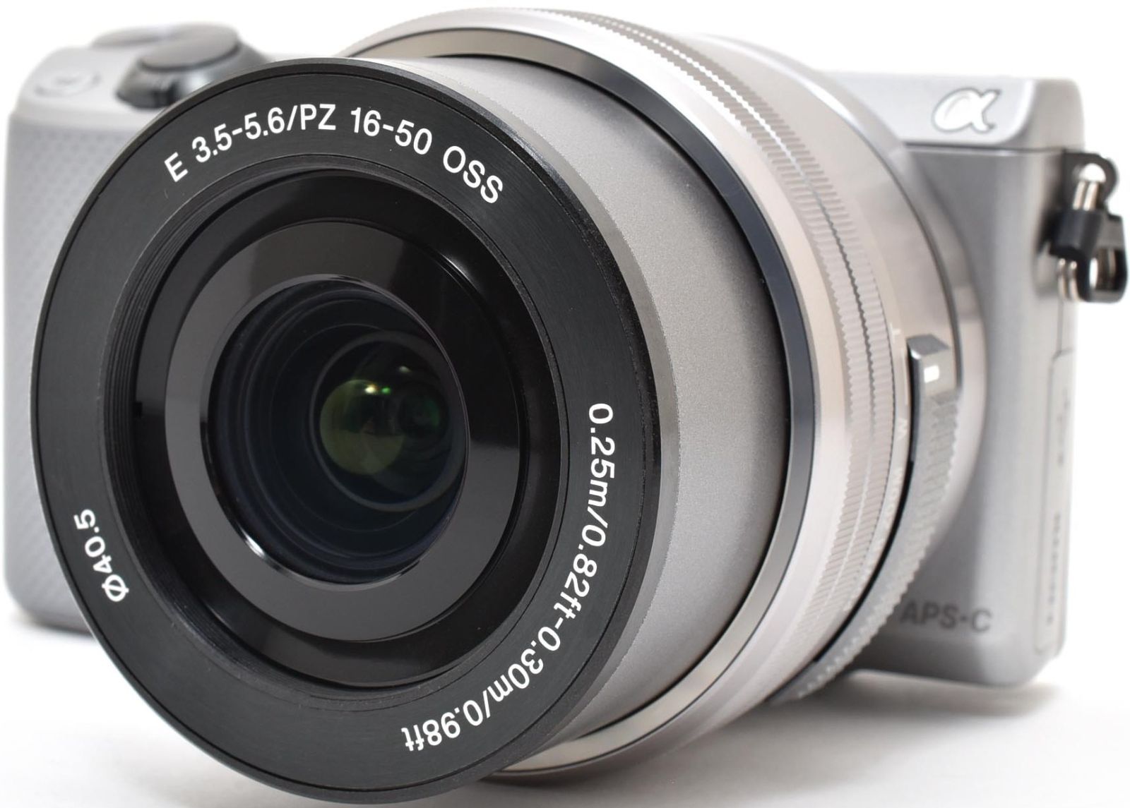 ソニー ミラーレス SONY α NEX-5T レンズキット シルバー 中古 Wi-Fi