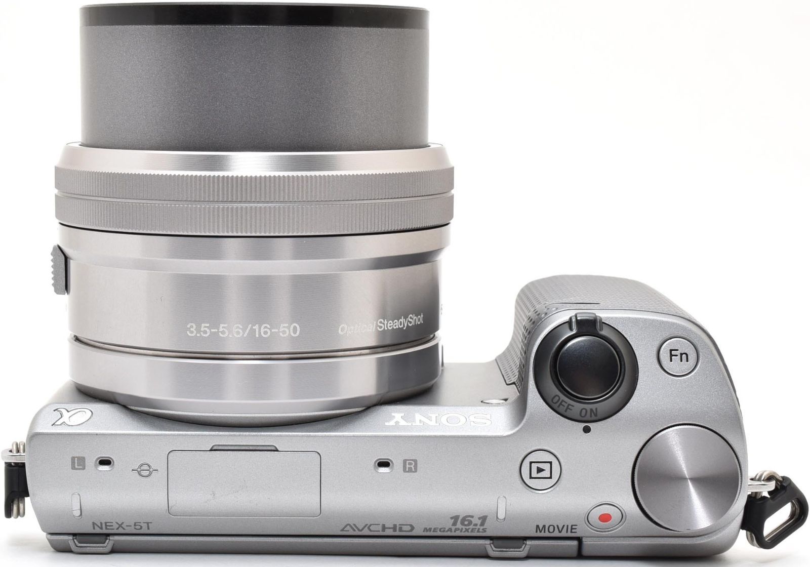 ソニー ミラーレス SONY α NEX-5T レンズキット シルバー 中古 Wi-Fi
