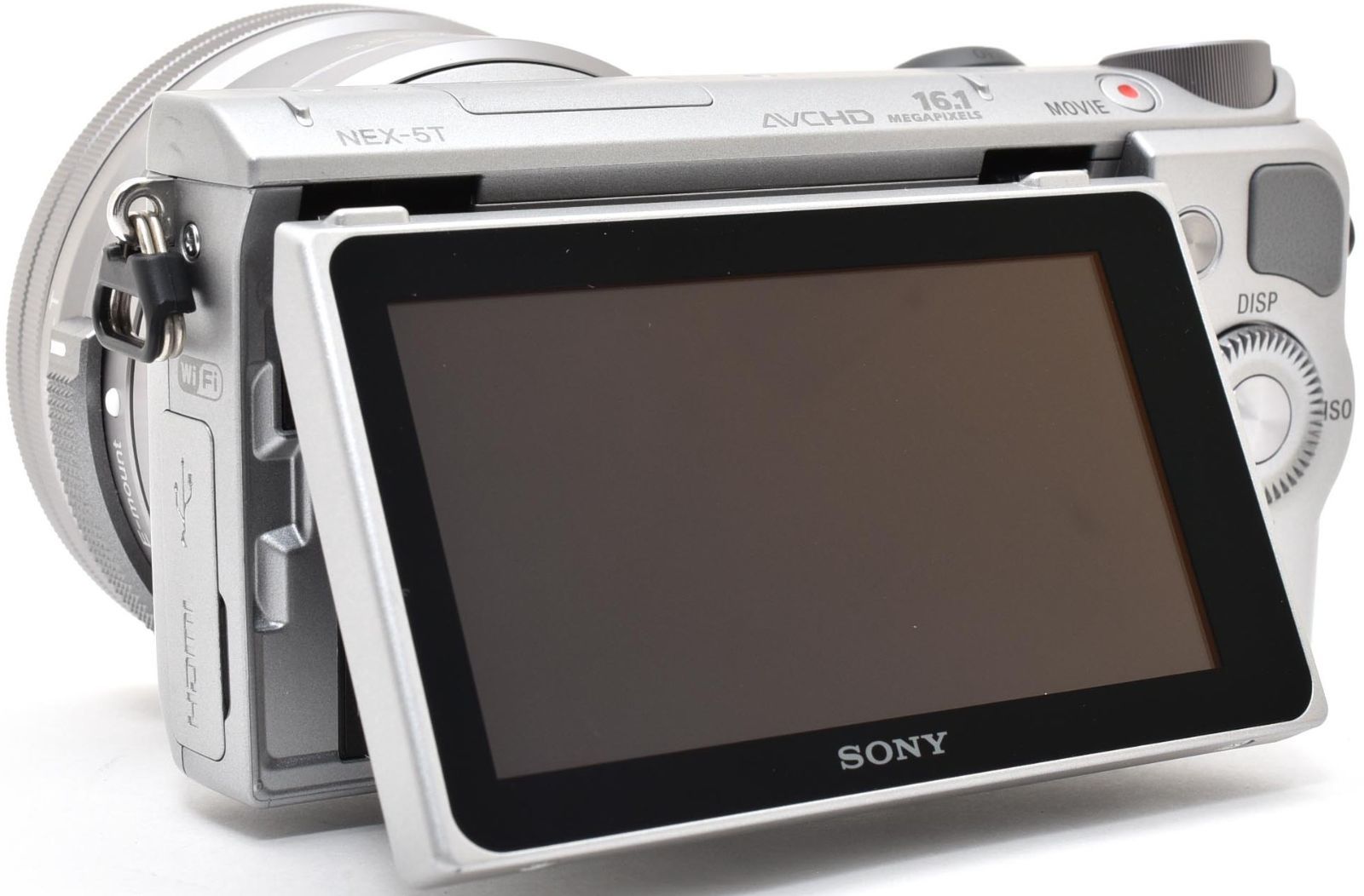 ソニー ミラーレス SONY α NEX-5T レンズキット シルバー 中古 Wi-Fi