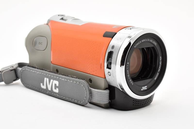 実用光学美品 JVC GZ-E600 オレンジ ビデオカメラ ハンディカム #4186