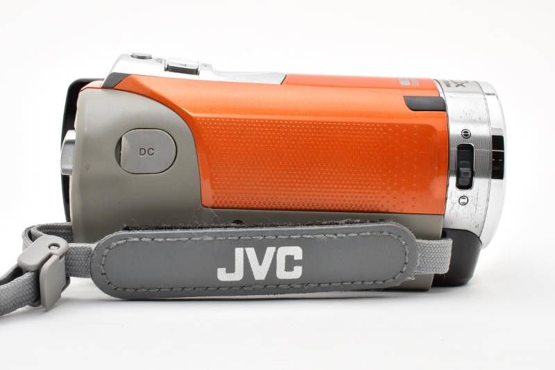 実用光学美品 JVC GZ-E600 オレンジ ビデオカメラ ハンディカム #4186