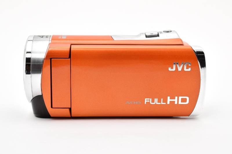 実用光学美品 JVC GZ-E600 オレンジ ビデオカメラ ハンディカム #4186