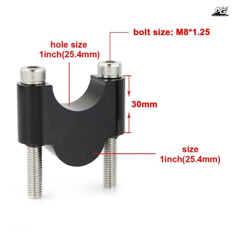オートバイ用ハンドルバーライザー ハンドルバーライザー 25.4mm 