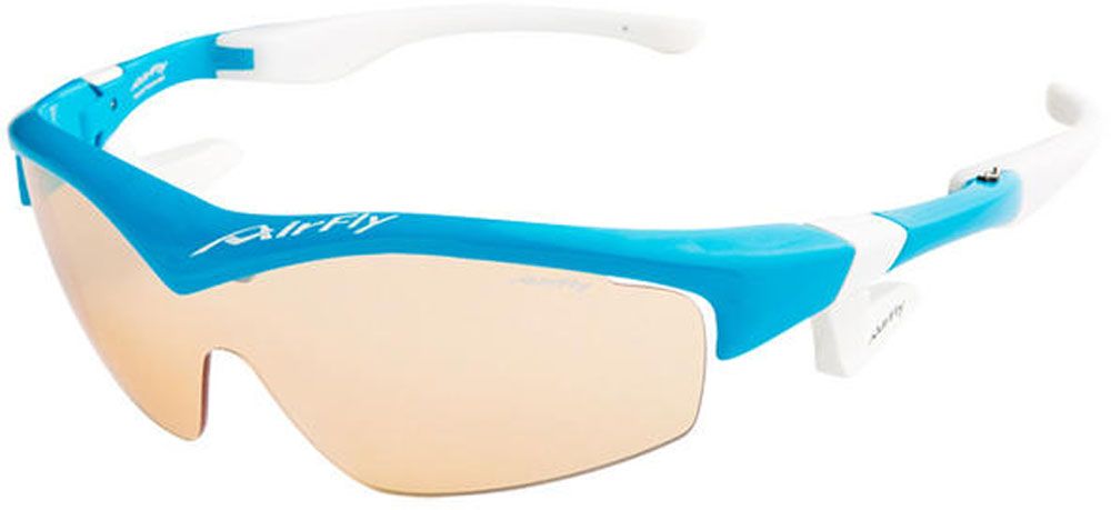 エアフライ Airfly エアフライ Air Fly AF-201 C-5 スカイブルー サングラス ノーズパッド無し 鼻 汗 顔幅 調節 フィット テンプル ステンレス芯 熱中症対策 AF201C5 -