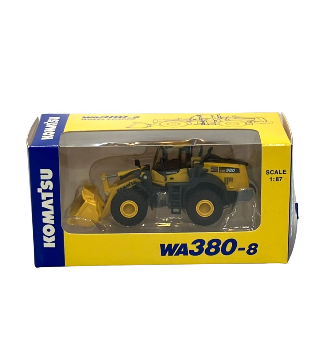 KOMATSU WA380-8 ホイールローダー ミニチュアカー1/87 美品 KOMATSU WA380-8 ホイールローダー 1/87 コマツオリジナル