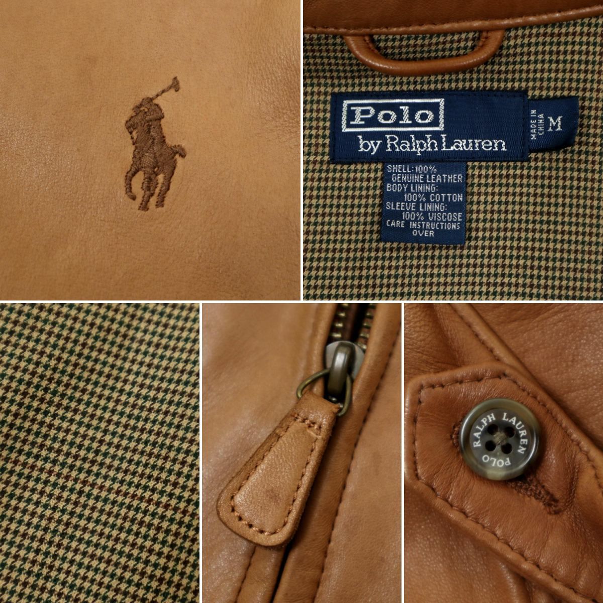M474】POLO RALPH LAUREN ポロラルフローレン レザージャケット 