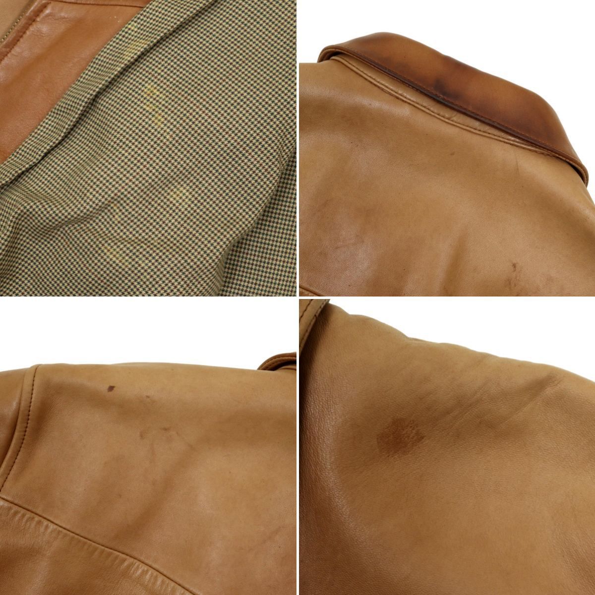 M474】POLO RALPH LAUREN ポロラルフローレン レザージャケット 