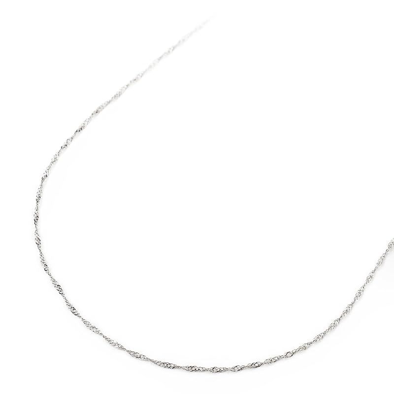 プラチナ ネックレス PT850 スペアー スクリュー チェーン 45cm 0.7g 0