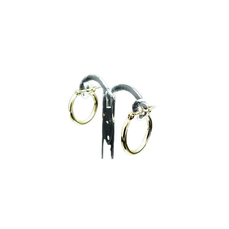18金 イエローゴールド リングピアス 国産 幅1.5mm 外径13mm 両耳 1ペア 2個 レディース 0