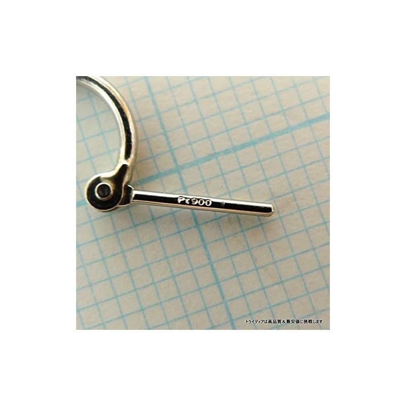 プラチナ Pt900 リングピアス 幅1mm 外径8mm 片耳 1個 レディース 0