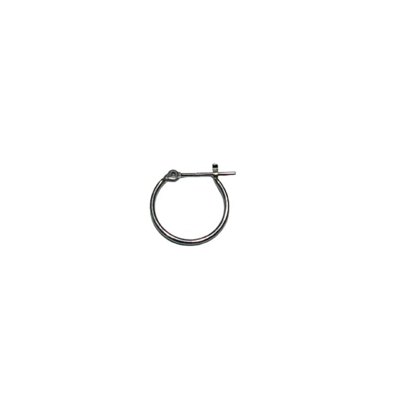 プラチナ Pt900 フープピアス 1mm x13mm メンズ (1x13mm片耳) 0