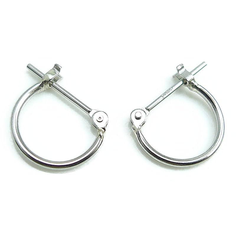 プラチナ Pt900 フープピアス 1mm x10mm 両耳分 1ペア レディース フープピアス(1x10mm両耳) 0
