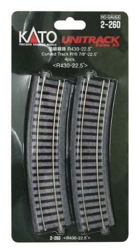 カトー/KATO/関水金属 (HO)曲線線路R430‐22.5°(4本入) 2-260 鉄道模型