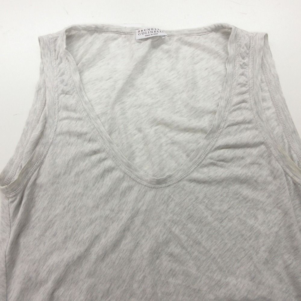 Brunello Cucinelli ブルネロクチネリ タンクトップ モニーレ装飾