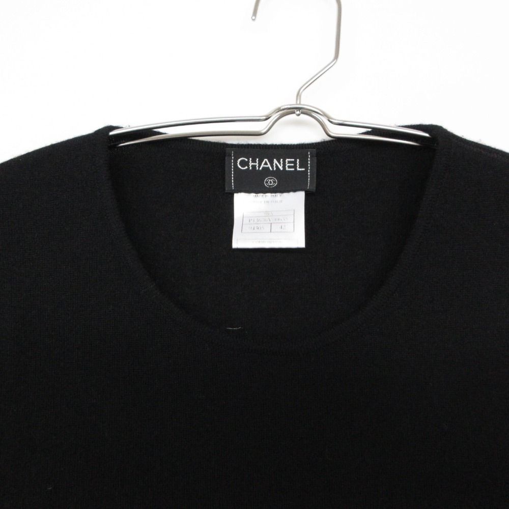 CHANEL シャネル ニット カシミヤ セーター チビT 半袖 ショート丈