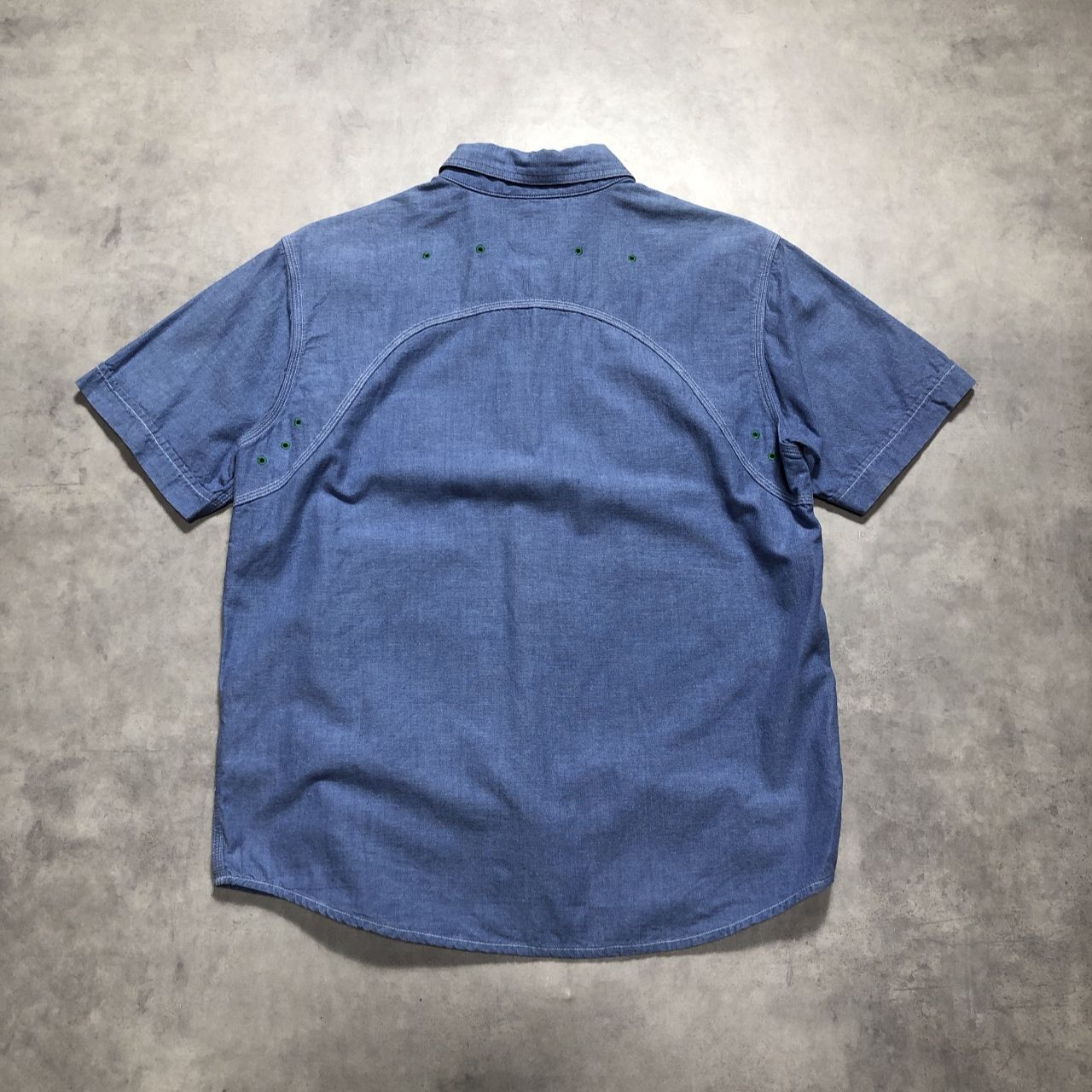 GQ5702◇TENDERLOIN : T-CHAMBRAY SHT S/S◇XS◇ライトブルー系