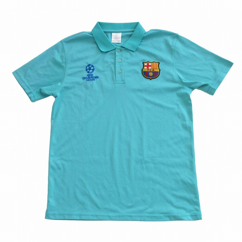 【希少レア】刺繍ロゴ&エンブレムF.C. バルセロナTシャツビンテージ スペイン Champions League チャンピオンズリーグ ポロシャツ ロゴ刺繍 F.C.