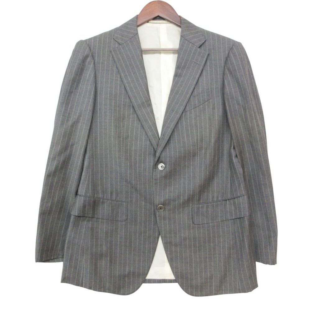 高級　BARNEYS NEWYORK カノニコ社　テーラードジャケット　52 BARNEYS NEWYORK バーニーズニューヨーク スーツ ストライプ