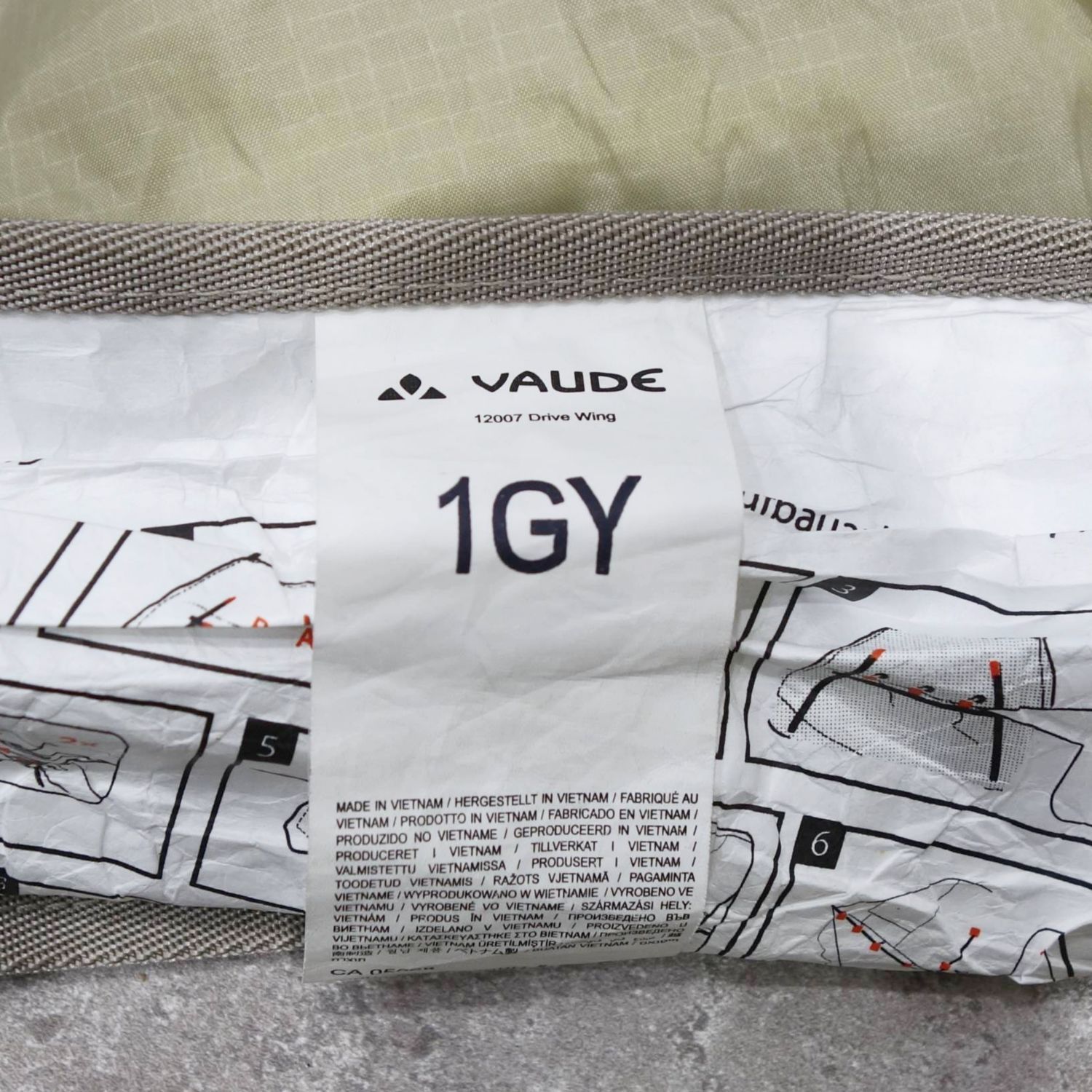 未使用 ファウデ VAUDE ドライブ ウイング カーサイド タープ テント