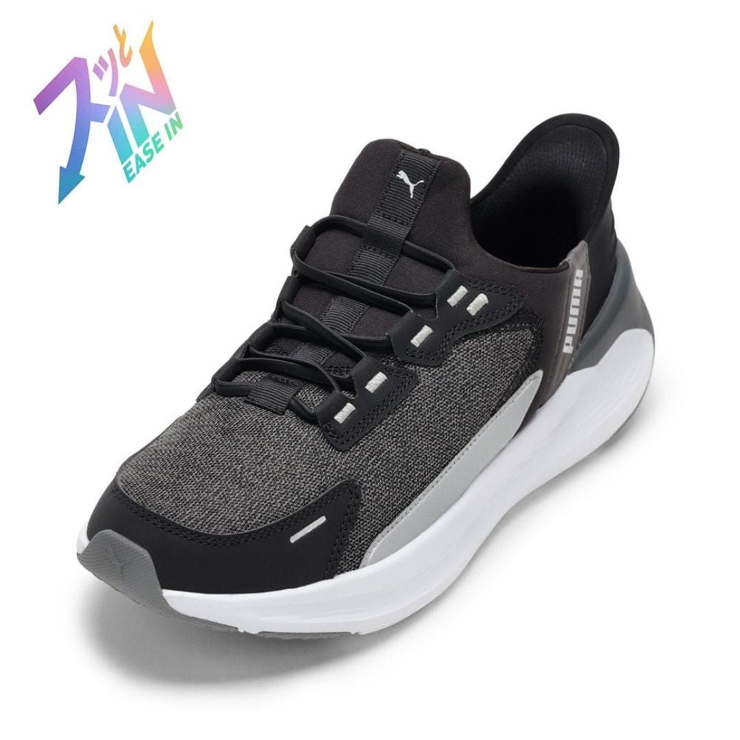 ソフトR シンメトリー EASE IN（ブラック） メンズ PUMA プーマ  312669.04M