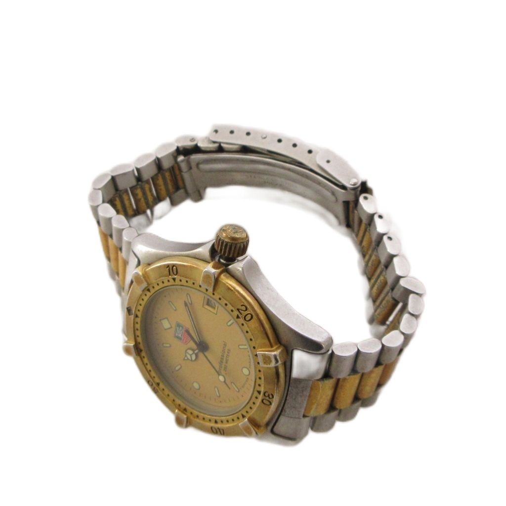タグ・ホイヤー 腕時計 プロフェッショナル964.013 ゴールド シルバー タグホイヤー TAG HEUER プロフェッショナル 200M クオーツ 腕時計 3針