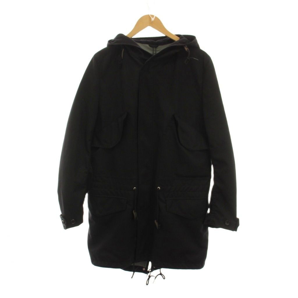 コムデギャルソンオム　モッズコート　黒　フード　　L コムデギャルソンオム COMME des GARCONS HOMME モッズコート ウール