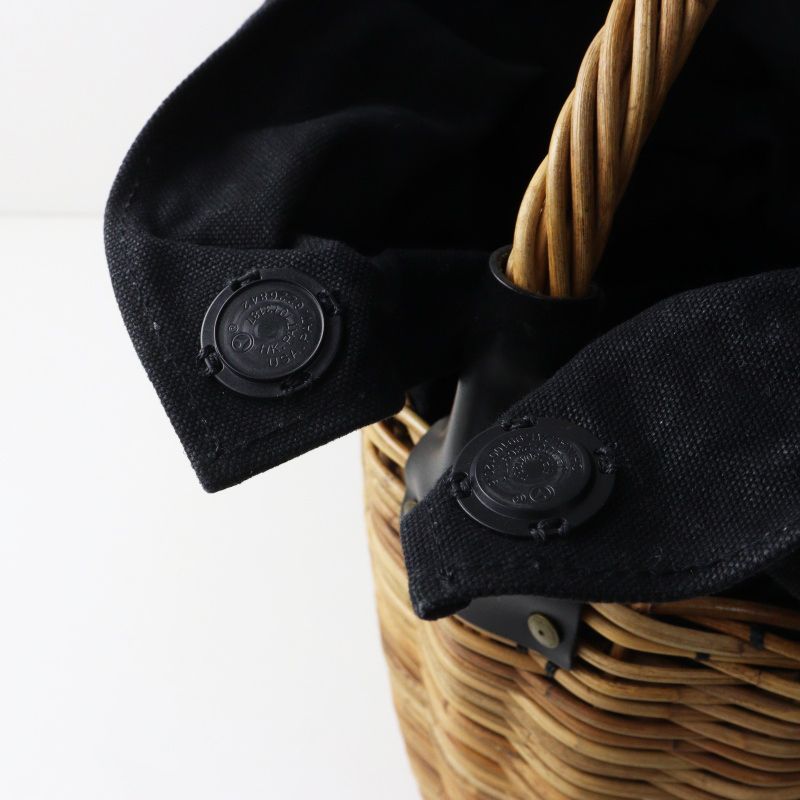 美品 エバゴス ebagos ウィングラウンドバスケット ｜ナチュラル