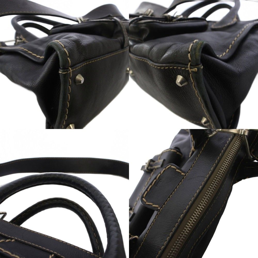 クロエ CHLOE エディス ショルダーバッグ ハンドバッグ 2way レザー 黒 