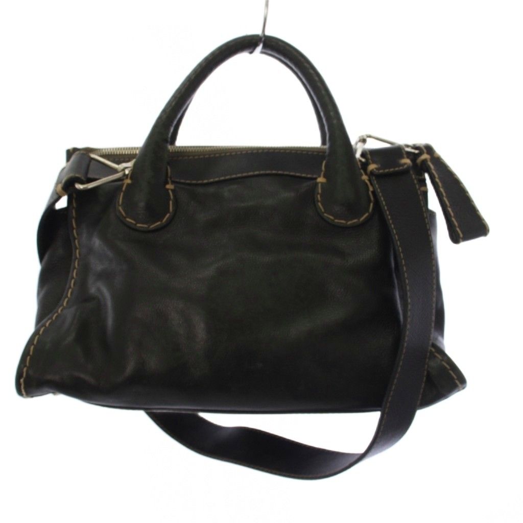 クロエ CHLOE エディス ショルダーバッグ ハンドバッグ 2way レザー 黒 