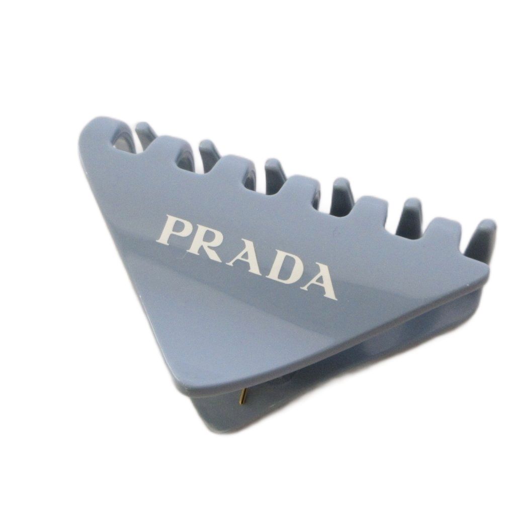プラダ PRADA プレックス ヘアクリップ ロゴ 青 /BM ■OH 23,175円