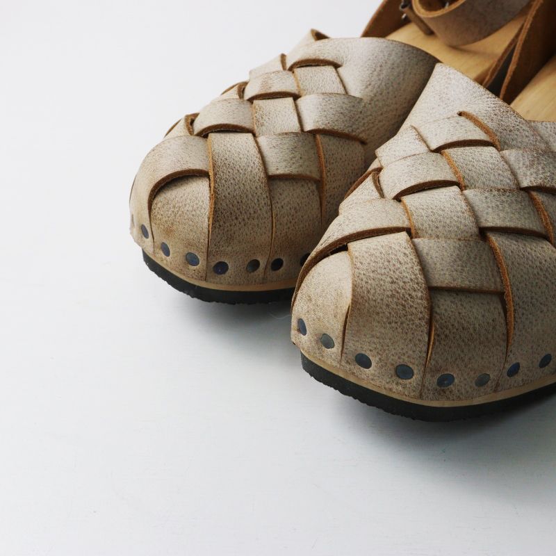 美品 トリッペン trippen Patsy レザーメッシュサンダル 37□ホワイト