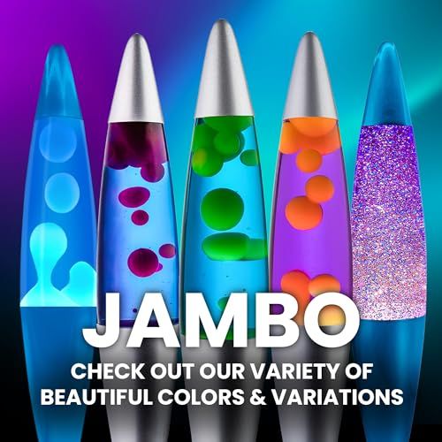 Jambo 16インチ 美しい液体モーションランプ 大人と子供向けエンターテイメント (パープルリキッドとピンクワックス、16インチ) 国内発送 Jambo 16インチ 美しい液体モーションランプ 大人と子供向けエンターテイメント (パープルリキッドとピンクワックス、16インチ) 国内発送