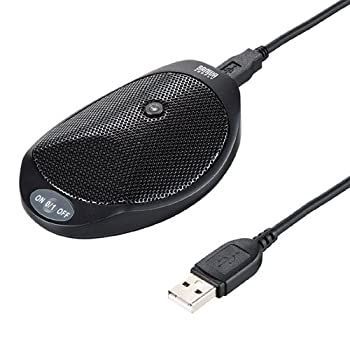【中古】「非常に良い」サンワサプライ WEB会議高感度USBマイク 無(全)指向性 MM-MCUSB22