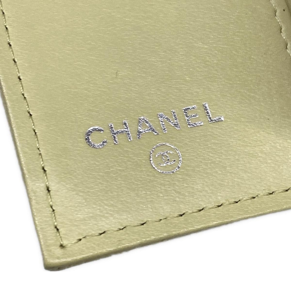CHANEL(シャネル) 3つ折り財布 カメリア ライトグリーン - メルカリ