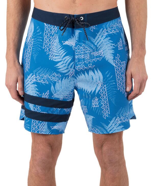 ハーレー メンズ 水着 ハーフパンツ・ショーツ ショートパンツ Hurley Mens PhantomEco Block Party 18 Boardshorts Grey Teal グレー