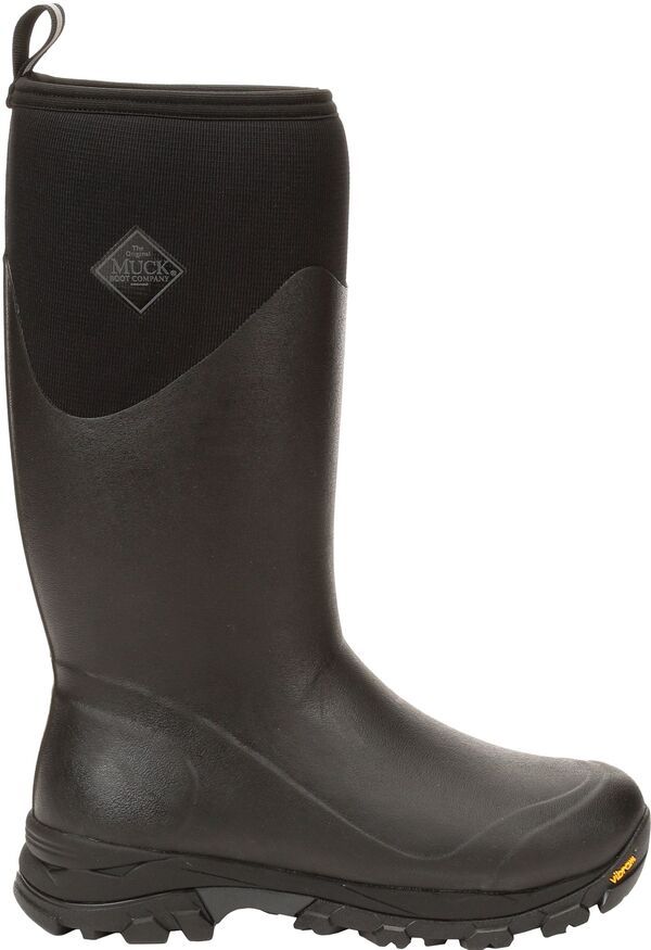 ムックブーツ メンズ シューズ ブーツ・レインブーツ トール Muck Boots Mens Arctic Grip AGATall Waterproof Boots Black ブラック