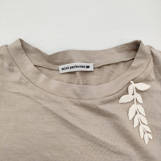 ミナペルホネンSサイズ 長袖Tシャツ 新品 mina perhonen ali za8613 定価28600円 コットン サイズ38 長袖T