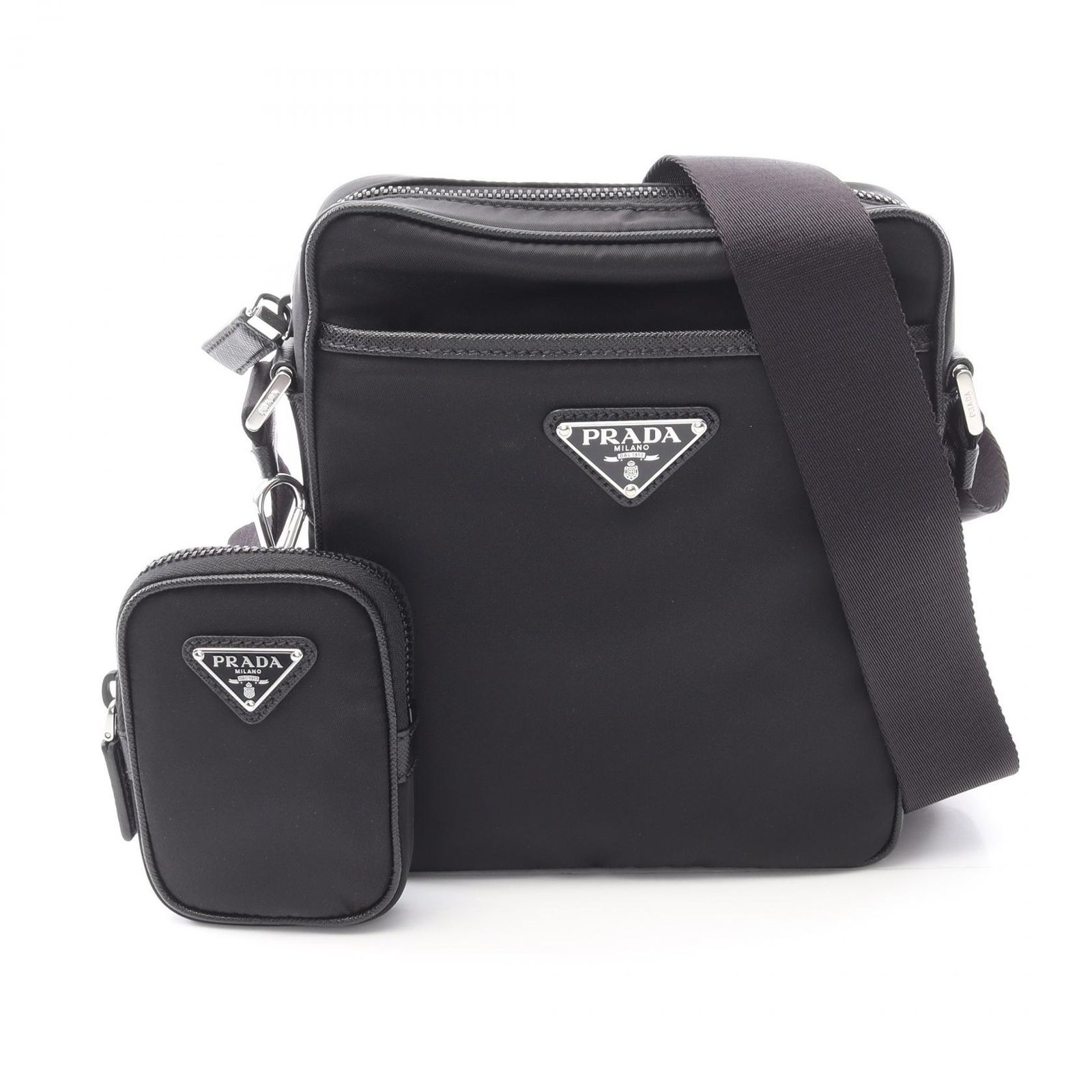 PRADA プラダ TESSUTO+SAFFIANO ショルダーバッグ - メルカリ