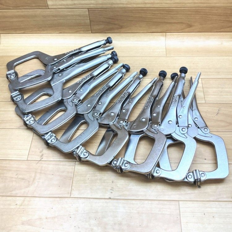 TRUSCO/トラスコ TVPC280S Ｃ型グリッププライヤー 280mm☆8本セット
