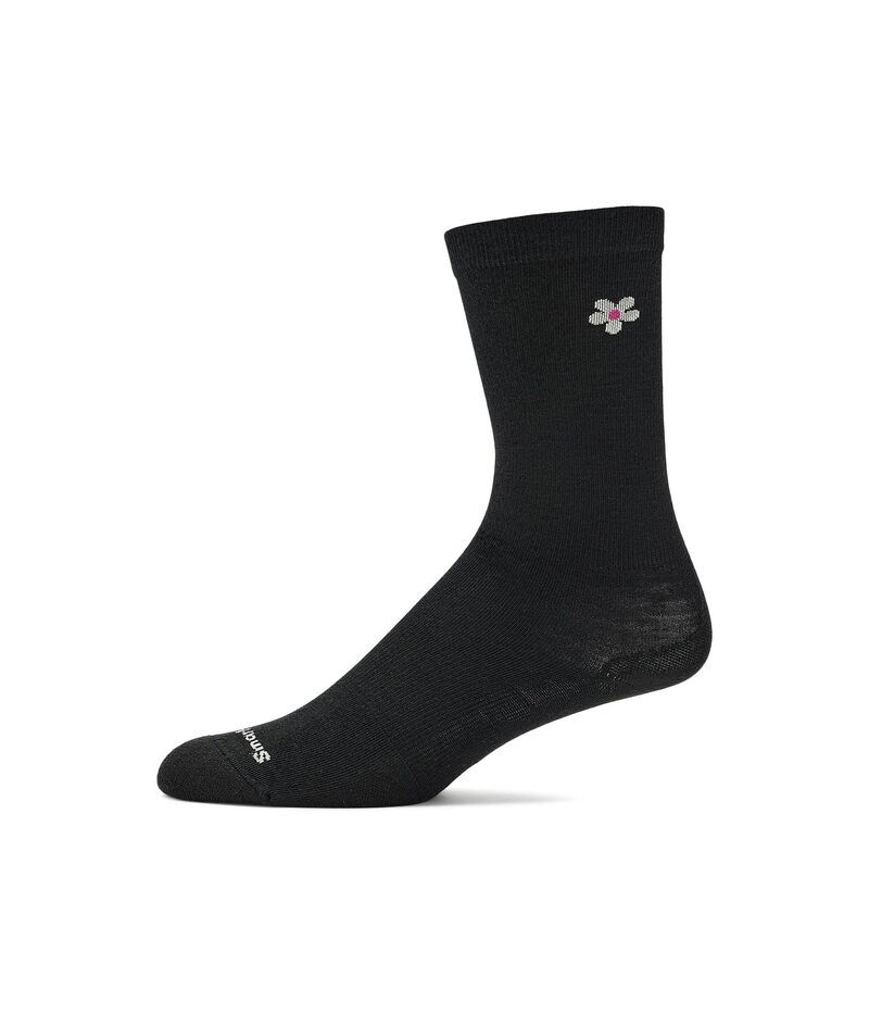 スマートウール レディース アンダーウェア 靴下 Smartwool Everyday Groovy Bloom Crew Socks Black ブラック
