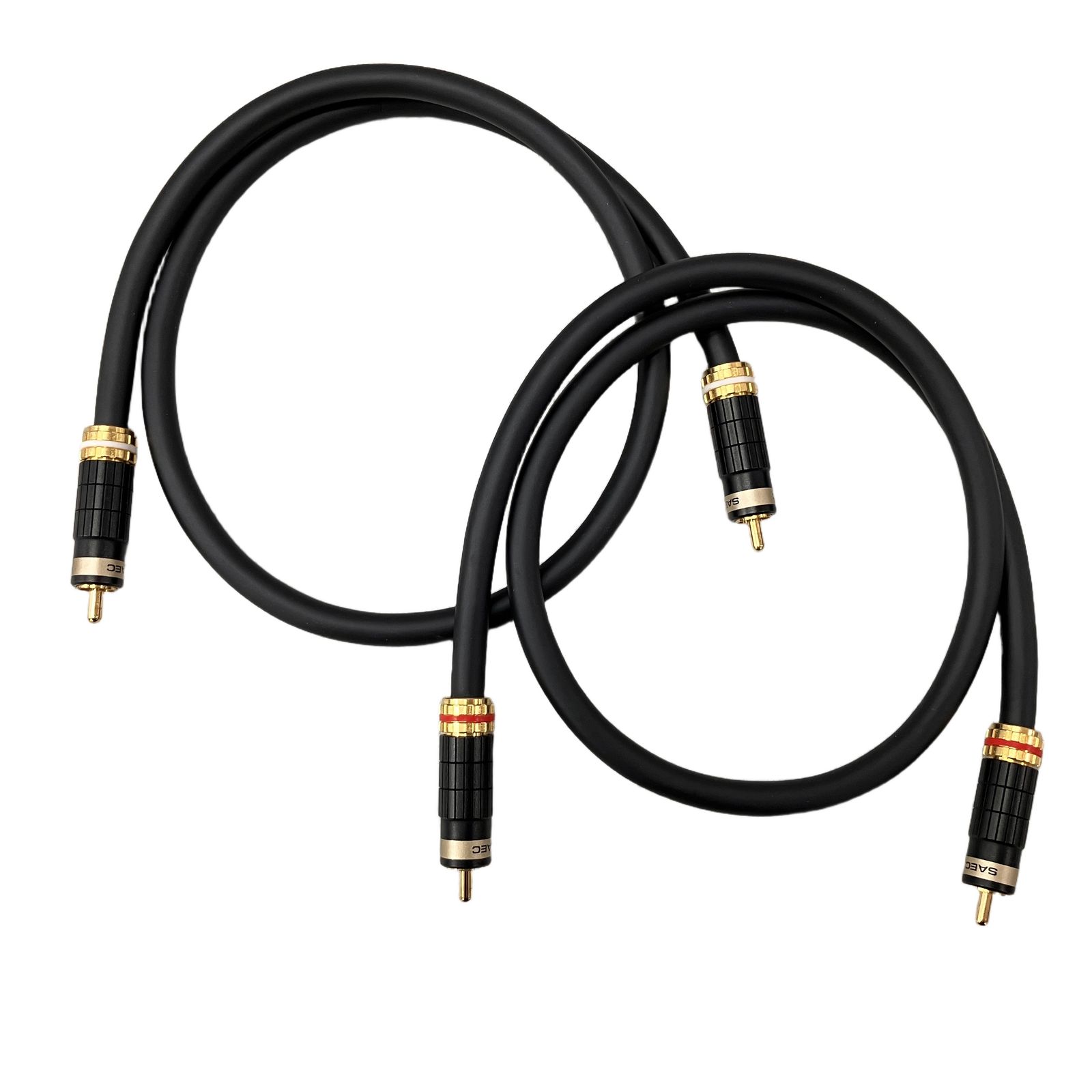 SAEC SL-1980 0.7m RCAケーブル ペア 音響 オーディオ 中古 H11286378