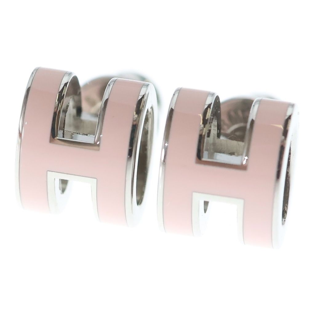 HERMES (エルメス) ポップアッシュ ミニ ピアス シルバー×ピンク GP 51,975円