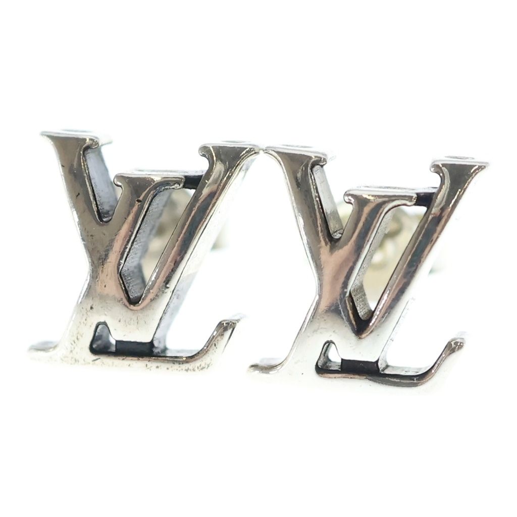 LOUIS VUITTON (ルイヴィトン) LV セーラー ピアス シルバー 925 M04187