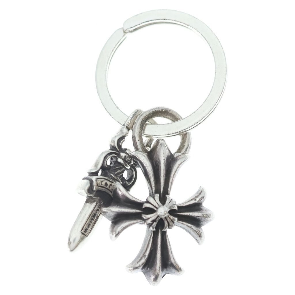 CHROME HEARTS (クロムハーツ) CH PLUS&No5 DGGR CHプラス#5ダガーキーリング シルバーキーリング