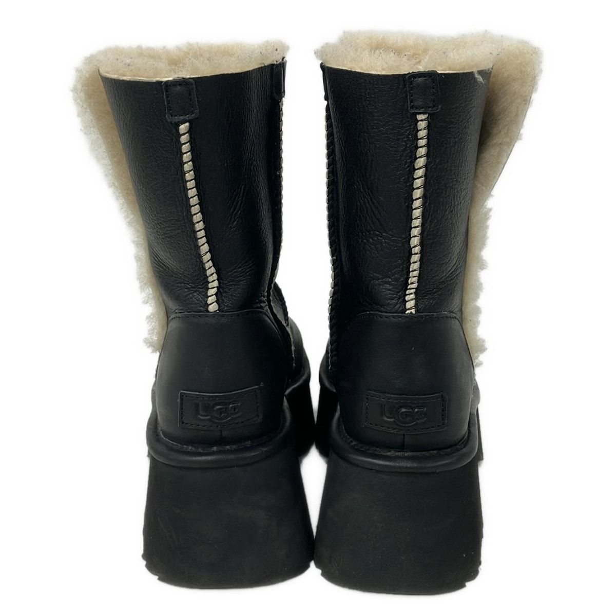 UGG(アグ) ブーツ 24 レディース エスミー レザー ブーツ 1172590 黒