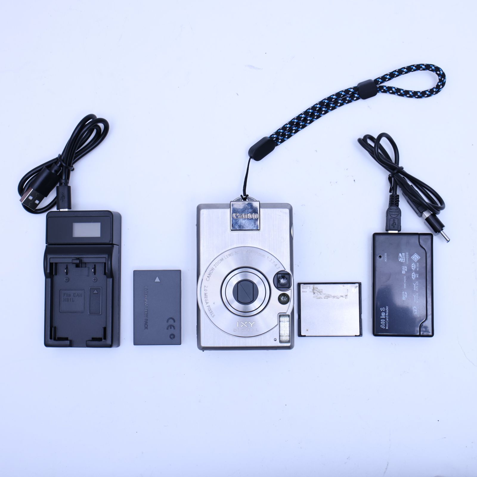 スマホ転送可 デジタルカメラ Canon IXY Digital300a コンデジ CF